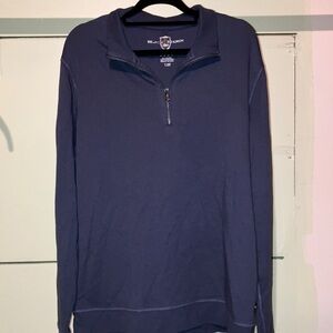 Black Brown 1826- Blue/Grey Half-Zip Pullover